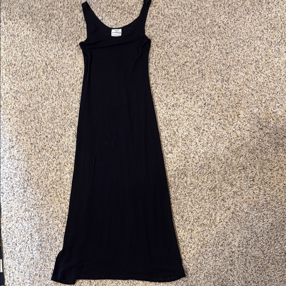 Joseph Ribkoff Black Sleeveless Scoop Neck Maxi Dress